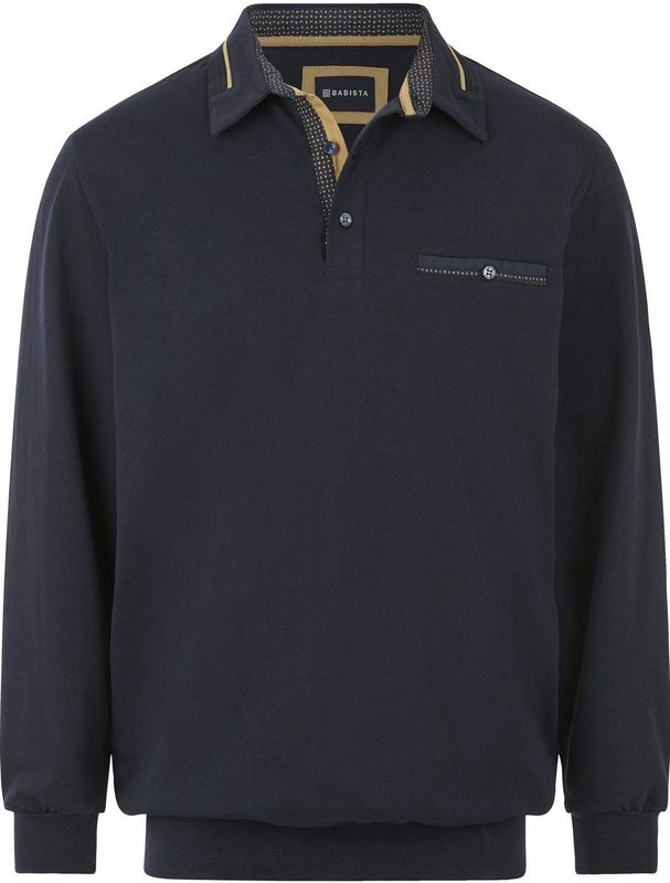 Babista - DOROCASTI - Poloshirt - Donkerblauw - Lange Mouwen