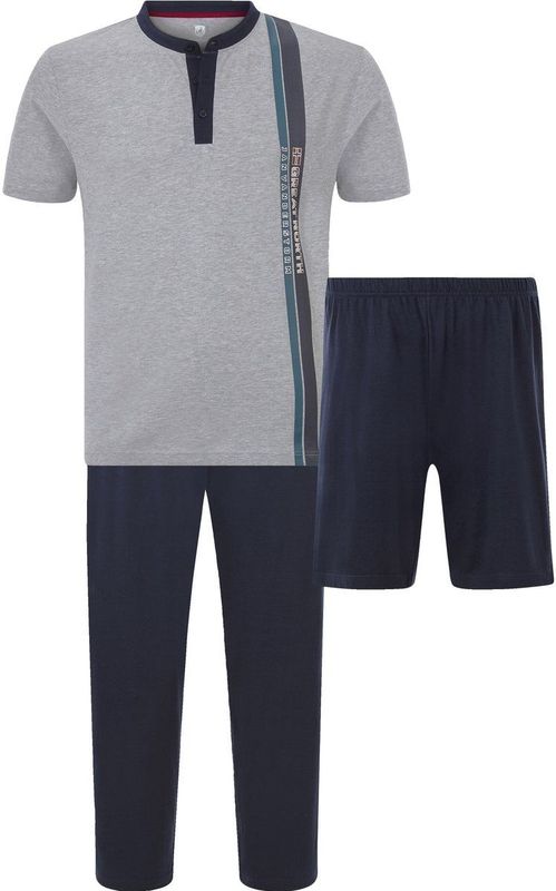 Jan Vanderstorm - LOFTUR - Pyjama - Grijs - 3 Stuks