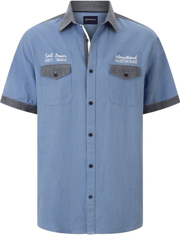 Babista - PIOLASTI - Overhemd - Lichtblauw - Korte Mouwen