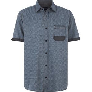 Babista - GINOLITZO - Overhemd - Blauw - Korte Mouwen