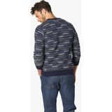 Babista - LIVIBELTI - Gebreide Trui - Blauw - 3D-look