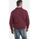 Charles Colby - Earl Thomas - Fijngebreid Vest - Rood - Plus Size