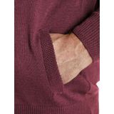 Charles Colby - Earl Thomas - Fijngebreid Vest - Rood - Plus Size