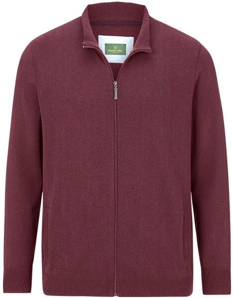 Charles Colby - Earl Thomas - Fijngebreid Vest - Rood - Plus Size