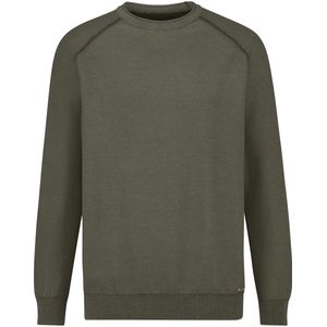 Babista - TESSALINI - Trui - Olijf - Fijngebreid - Ronde Halslijn