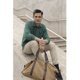 Poloshirt - Groen Melange - MILANVETZO - Lange Mouwen