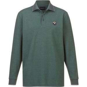 Poloshirt - Groen Melange - MILANVETZO - Lange Mouwen