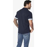 Jan Vanderstorm Overhemd Korte mouw donkerblauw