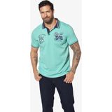 Jan Vanderstorm Polo shirt Korte mouw turquoise