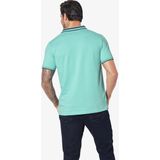 Jan Vanderstorm Polo shirt Korte mouw turquoise