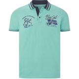 Jan Vanderstorm Polo shirt Korte mouw turquoise
