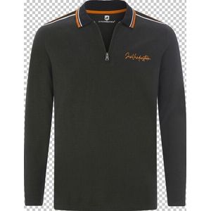 Jan Vanderstorm - ERIKELL - Poloshirt - Olijf - Met Lange Mouwen