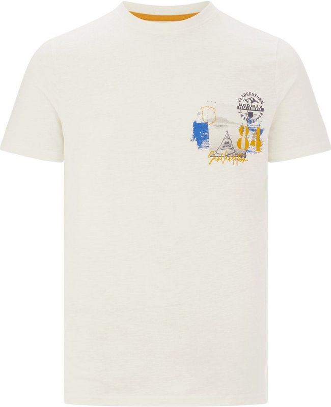 Jan Vanderstorm - T-shirt TUPPE - Wit - Herenmode - Grote Maten