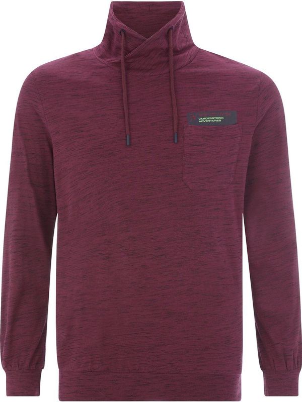 Sweatshirt KERVIK - Donkerrood Melange - Casual