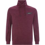 Sweatshirt KERVIK - Donkerrood Melange - Casual
