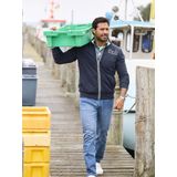 Sweatvest JAVALD donkerblauw