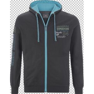 Jan Vanderstorm - RODERICH - Sweatvest - Grijs - Plus Size