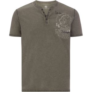 Jan Vanderstorm - GODBERT - T-shirt - Kaki - Herenmode in Grote Maten