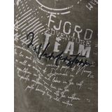 Jan Vanderstorm - GODBERT - T-shirt - Kaki - Herenmode in Grote Maten