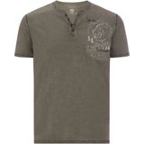 Jan Vanderstorm - GODBERT - T-shirt - Kaki - Herenmode in Grote Maten