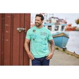 Jan Vanderstorm - DOMINIK - T-shirt - Blauw - 100% Katoen