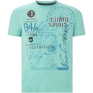 Jan Vanderstorm - DOMINIK - T-shirt - Blauw - 100% Katoen