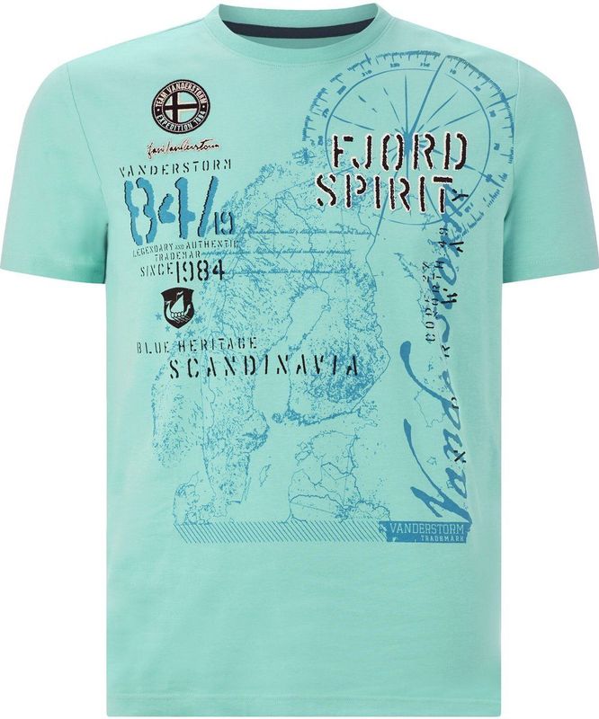 Jan Vanderstorm - DOMINIK - T-shirt - Blauw - 100% Katoen