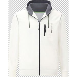 Jan Vanderstorm - Sweatjacket - Wit - Bedrukt