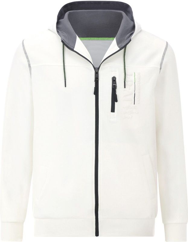 Jan Vanderstorm - Sweatjacket - Wit - Bedrukt