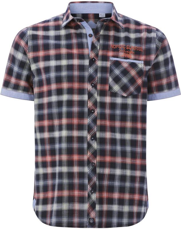 Jan Vanderstorm - EDBALD - Overhemd - Donkerblauw - Korte Mouwen