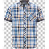 Jan Vanderstorm - WIKTHOR - Overhemd - Blauw - Korte Mouwen