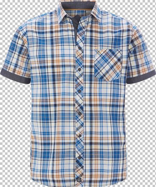 Jan Vanderstorm - WIKTHOR - Overhemd - Blauw - Korte Mouwen