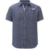 Jan Vanderstorm - BRYNGUR - Overhemd - Blauw - Korte Mouwen
