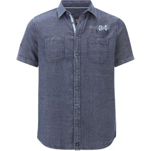 Jan Vanderstorm - BRYNGUR - Overhemd - Blauw - Korte Mouwen