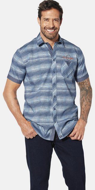 Jan Vanderstorm - MERTRICH - Overhemd - Blauw - Korte Mouwen