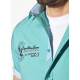 Jan Vanderstorm Overhemd Korte mouw lichtblauw