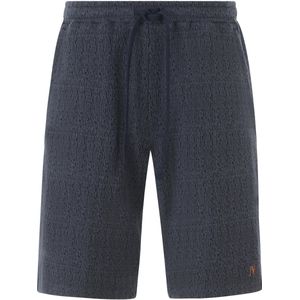 Jan Vanderstorm - LEIFKAR - Sweatbermuda - Donkerblauw