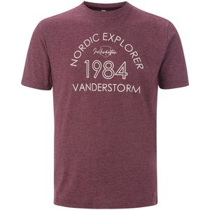 Jan Vanderstorm herren T-Shirt - 56/58 - donkerrood