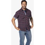 Jan Vanderstorm heren shirt met korte mouwen Teoper, donkerblauw, L