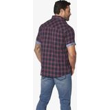 Jan Vanderstorm heren shirt met korte mouwen Teoper, donkerblauw, L