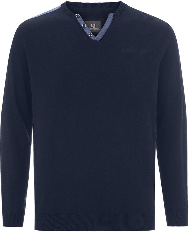 Jan Vanderstorm - JORGIR - Trui - Donkerblauw - Grote Maten