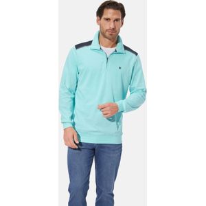 TARLON - Sweatshirt - Turquoise - Katoen - Sportieve Elegant