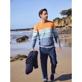 WALNOR - Trui - Blauw Oranje Gestreept