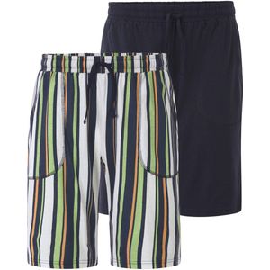 Babista - RODERIC - Pyjamabroek - Donkerblauw - Kort - Dubbelpak