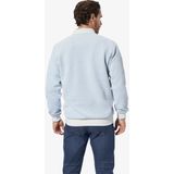 TALMAR - Sweatshirt - Lichtblauw - Honingraatstructuur - Kraag met Ritssluiting