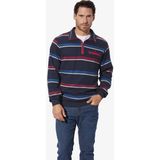 ULRAN - Sweatshirt - Gestreept - Kraag met Rits - Borduursel