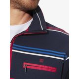 ULRAN - Sweatshirt - Gestreept - Kraag met Rits - Borduursel