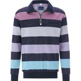 NARLON - Sweatshirt - Gestreept - Ritskraag - Praktische Ritszak