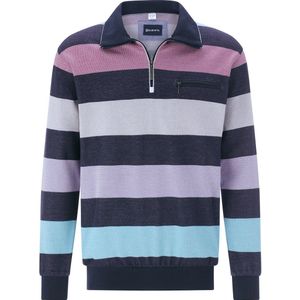 NARLON - Sweatshirt - Gestreept - Ritskraag - Praktische Ritszak