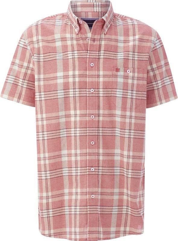 Overhemd - Rood - WARLOR - Korte Mouwen